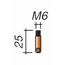 Špička M6/25 (Ø 1,0) - Cu pre horáky ERGOPLUS 15, 24, 240, PLUS 14