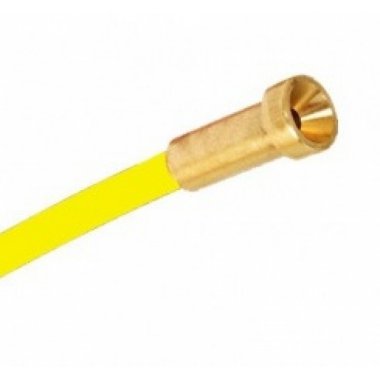 Bowden oceľový obalený žltý / 4 m (Ø 1,2 - 1,6 mm)